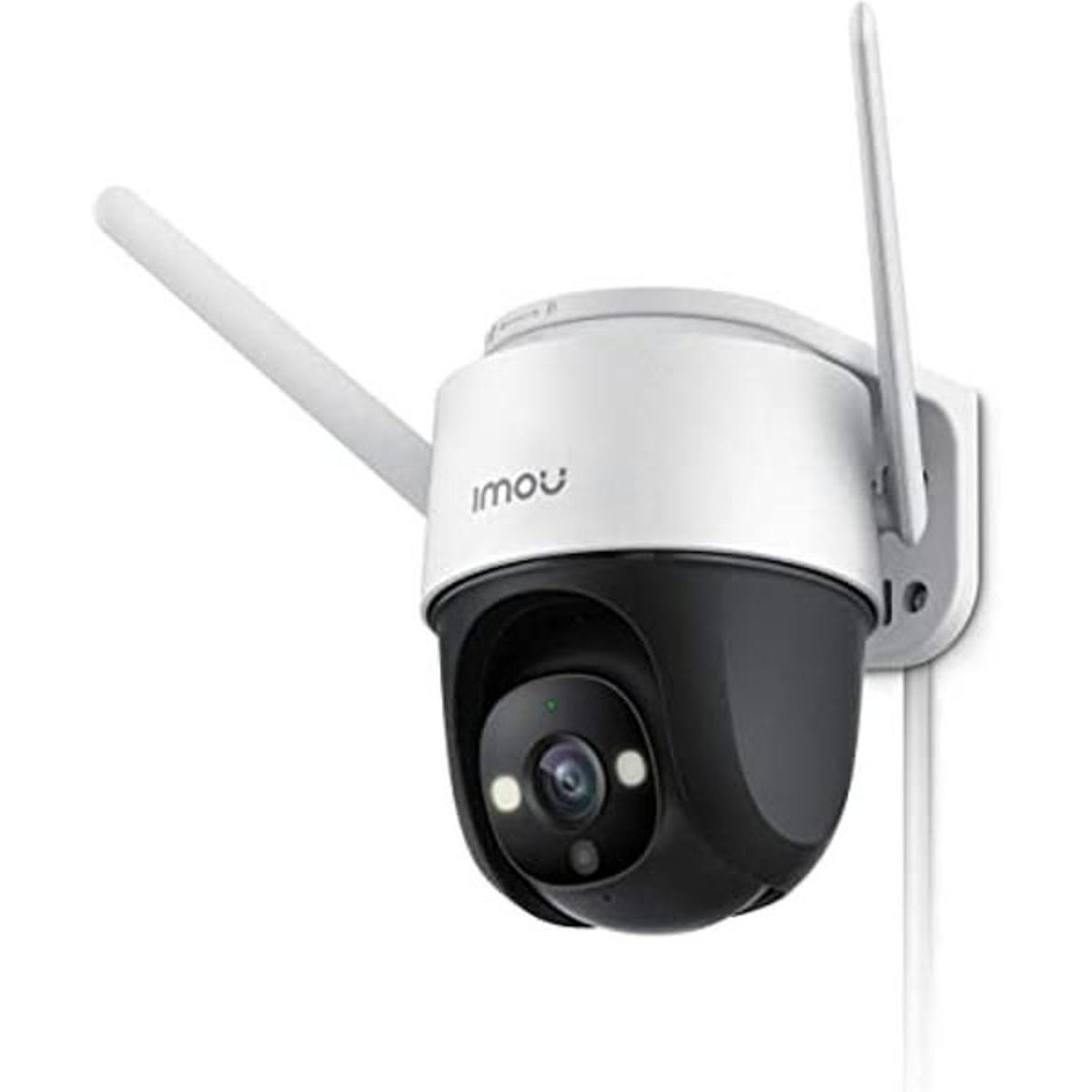 Cámara de seguridad para exteriores con reflector y alarma