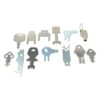 Metal Magery Juego de llaveros dispensador maestro 28