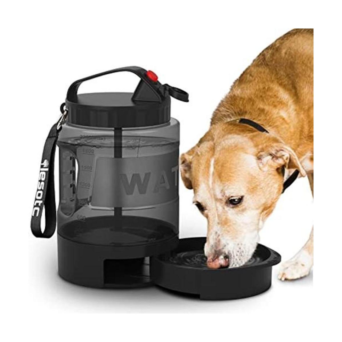 lesotc Botella de agua de viaje para perros botella de