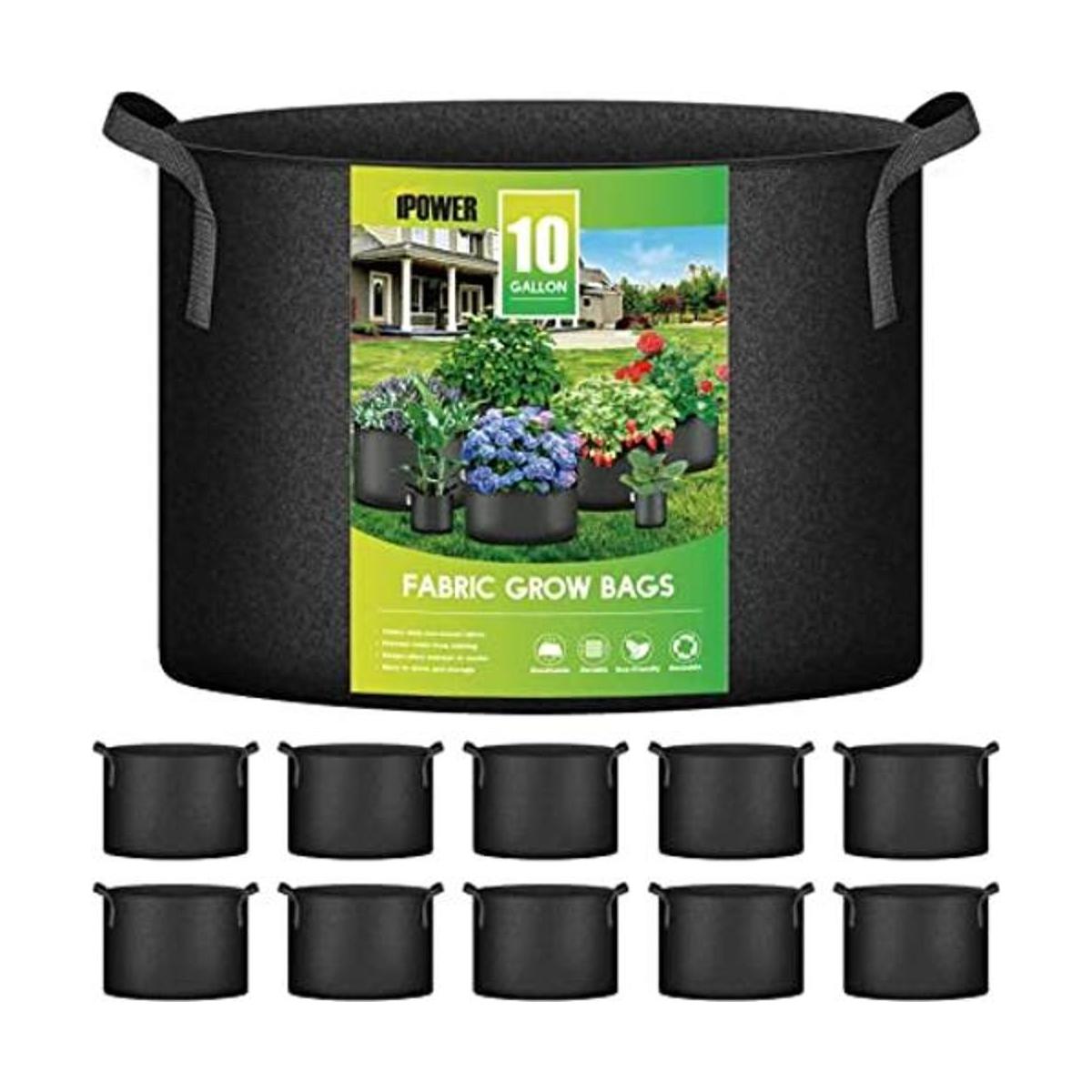 iPower Bolsas de cultivo macetas de tela no tejida