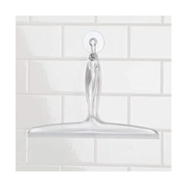 iDesign Escobilla de baño de plástico para vidrio con_1