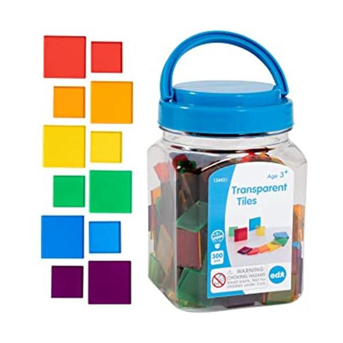 edx Education Azulejos transparentes Mini tarro