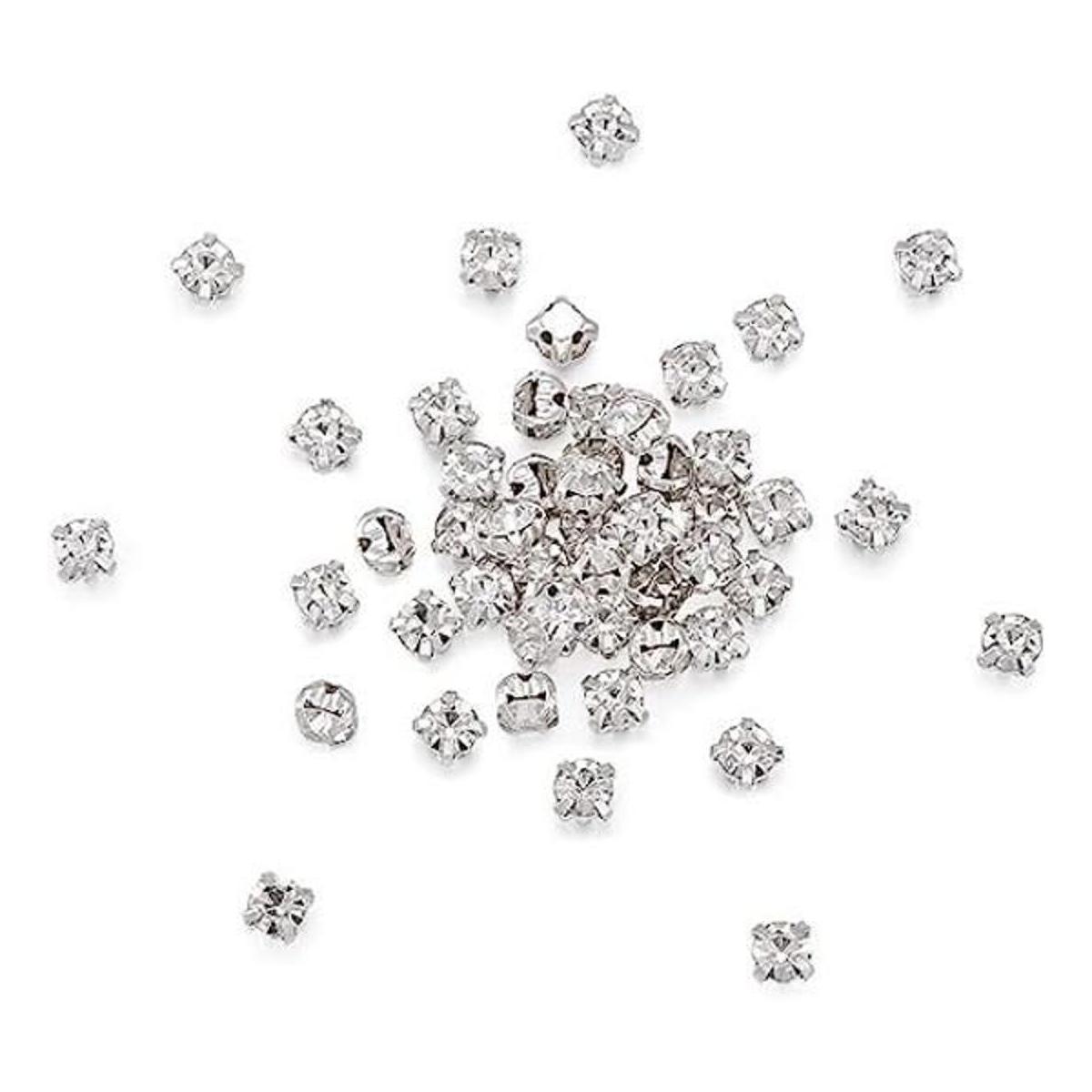 beadthoven 50 unidades 4 mm. cuadrado Montee abalorio