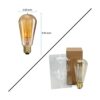 ctkcom clásico Edison Bombillas 2 unidades40 W ST58_2