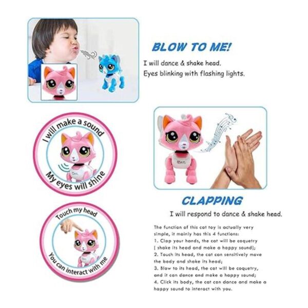 amdohai Robot Cat Interactive Catty Toy Electrónica Music_2