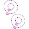 Zhanmai Juego de collar y pulsera de joyería para niños y_1