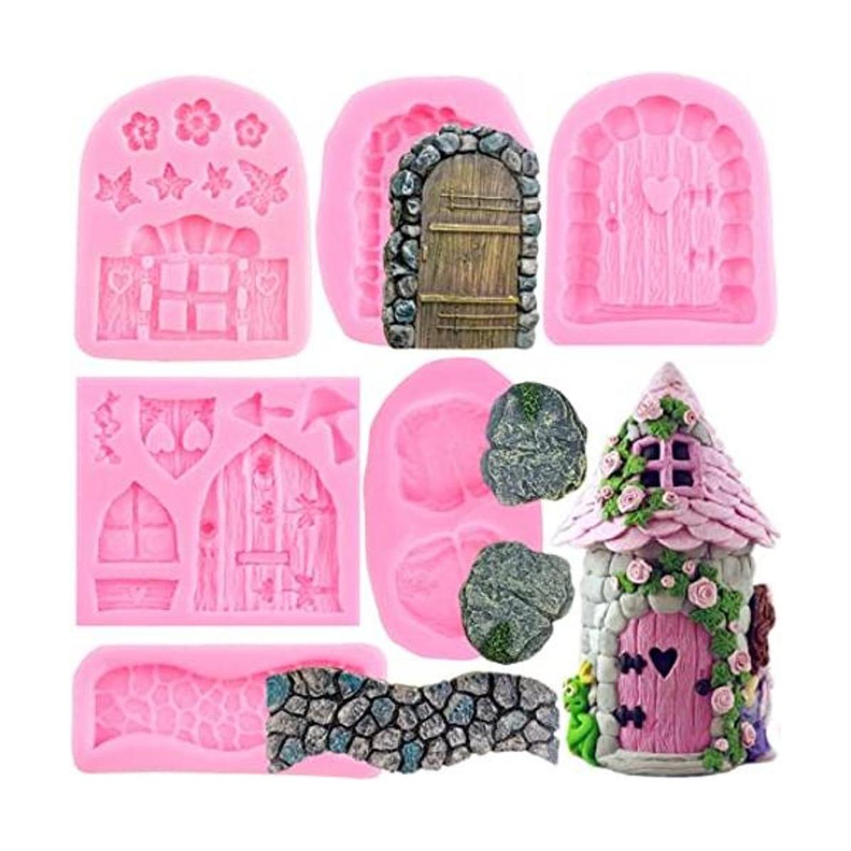 ZiXiang Juego de 6 moldes de silicona para puerta de