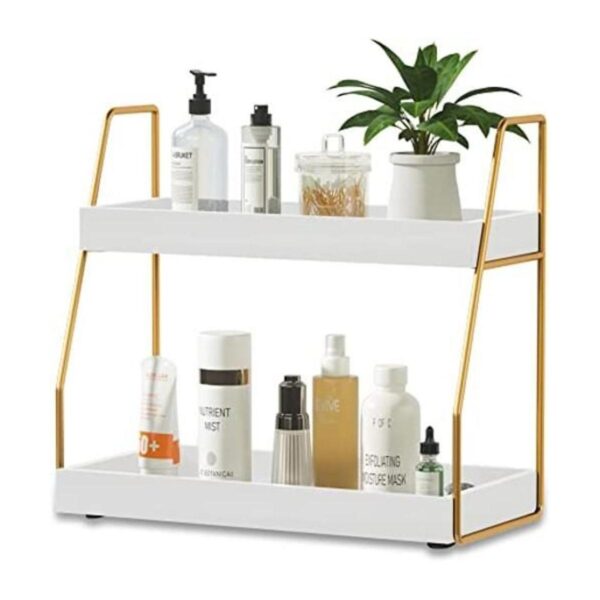 ZGO Organizador de encimera de baño de 2 niveles_1