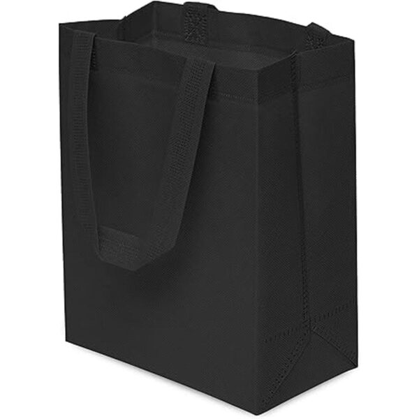 ZENPAC Bolsas de regalo reutilizables negras con soldadura_4