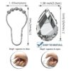 Yuiviot Anillos de gancho para cortina de ducha con gemas_3