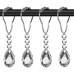 Yuiviot Anillos de gancho para cortina de ducha con gemas_1