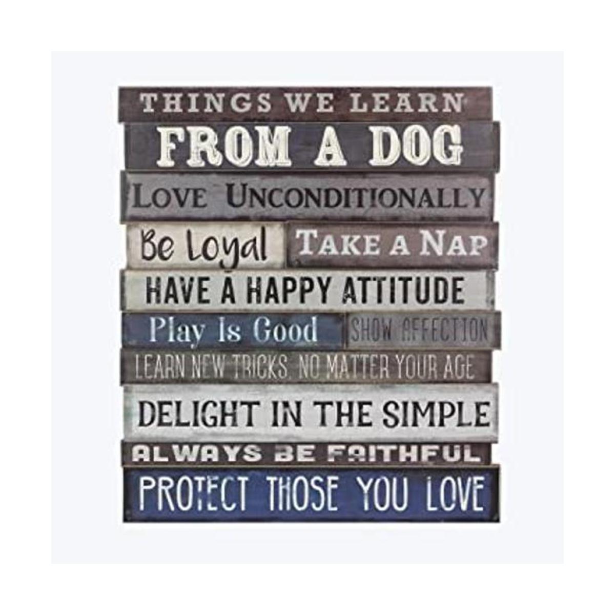 Youngs Inc Letrero de pared para perro 3D