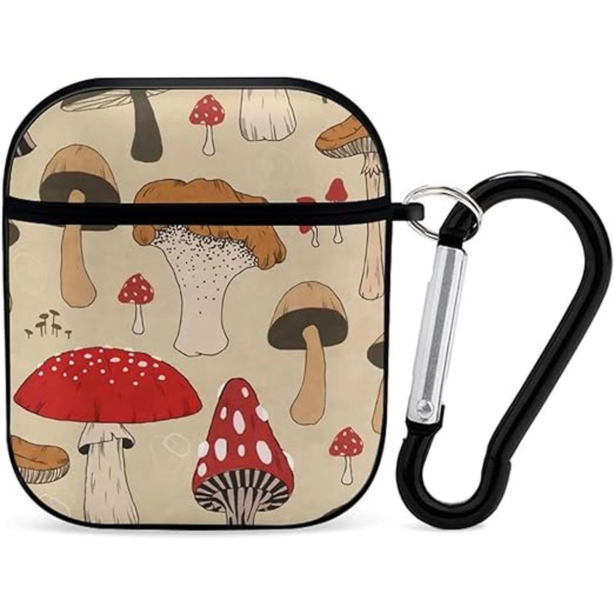 YouTary Funda para Airpods 1 y 2 con diseño de hongos