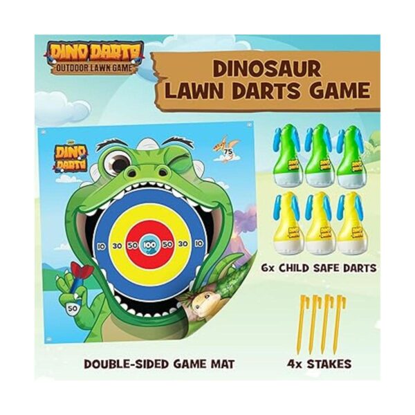 YoYa Toys Juego de dardos inflables de dinosaurio para_2