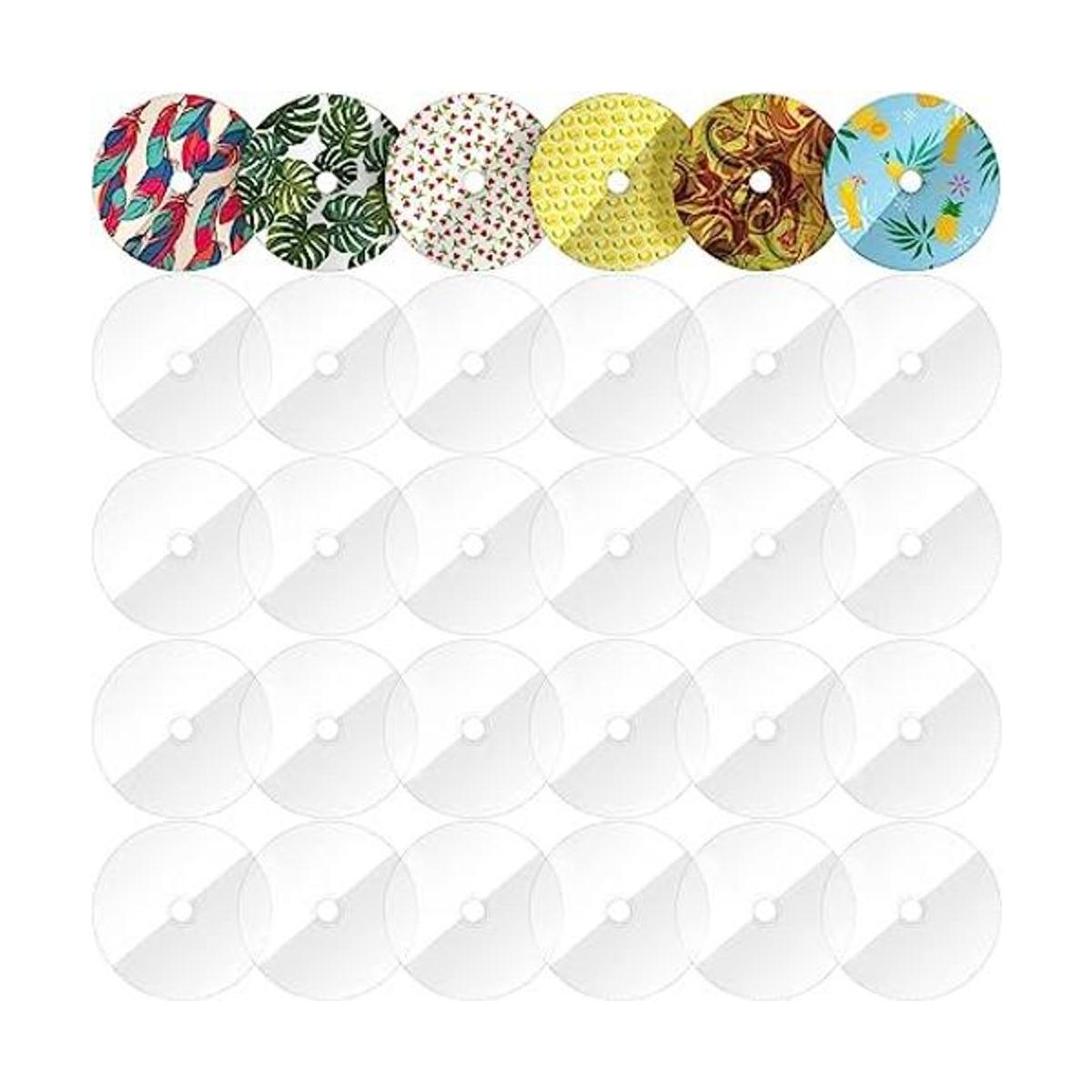 Yiphates 55 unidades de CD transparentes para pintar