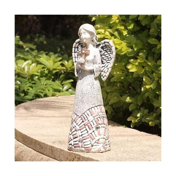 Yiosax Estatuas de ángel de jardín para decoración al aire_2