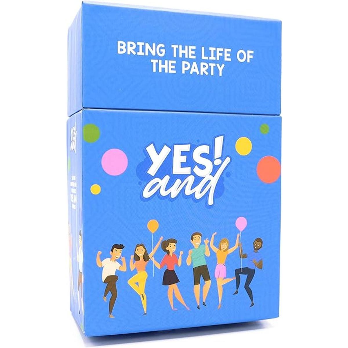 Yes and Improv Comedy Card Game Family Friendly Party
