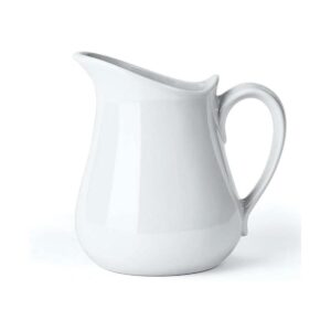 Yedio Jarra de crema de leche de porcelana con asa jarra_1
