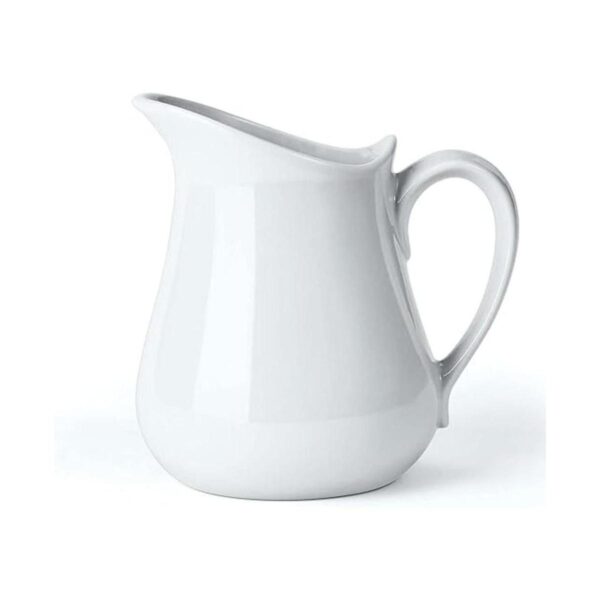 Yedio Jarra de crema de leche de porcelana con asa jarra_1