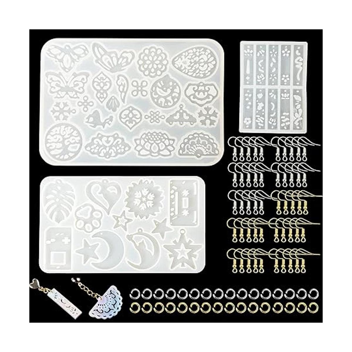 Yayatty Moldes de resina para pendientes 3 moldes de
