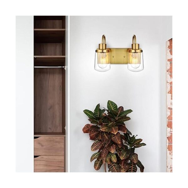 Yaohong Lámpara de baño de 2 luces de pared en latón_3