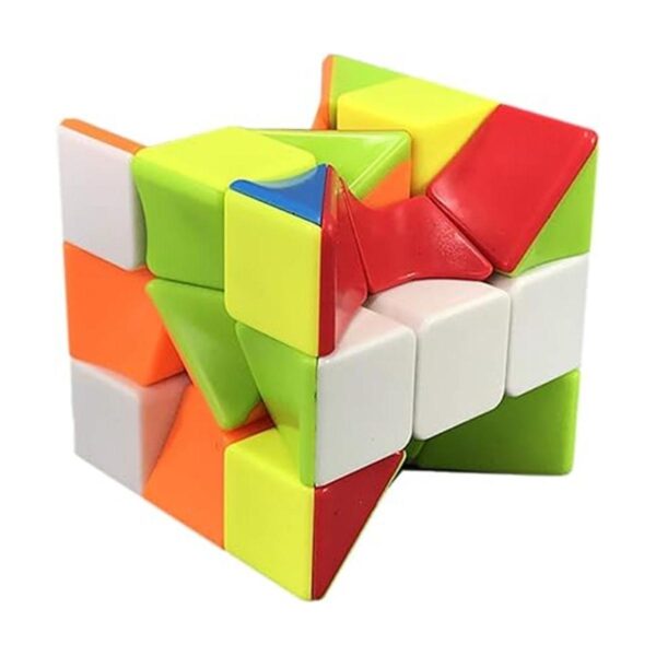 YUNTENG Cube Twist 3x3 Stickerelss Speed Cube Vivid Color_3