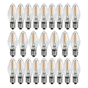 YIMILITE C7 0.6W 2200K con bombilla LED E12 estándar de_1