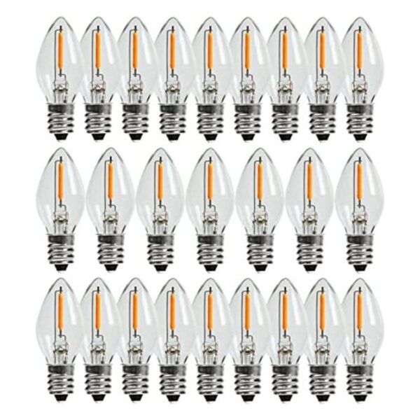 YIMILITE C7 0.6W 2200K con bombilla LED E12 estándar de_1