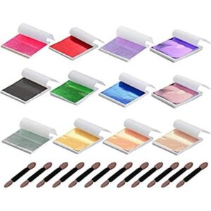 YAxis Juego de sábanas de hojas doradas de 12 colores 360_1