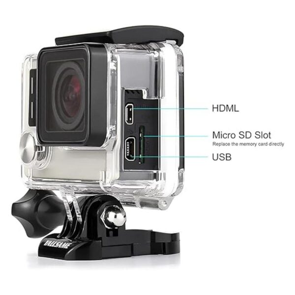 YALLSAME Funda de esqueleto para GoPro Hero 4 Hero 3 Hero_2