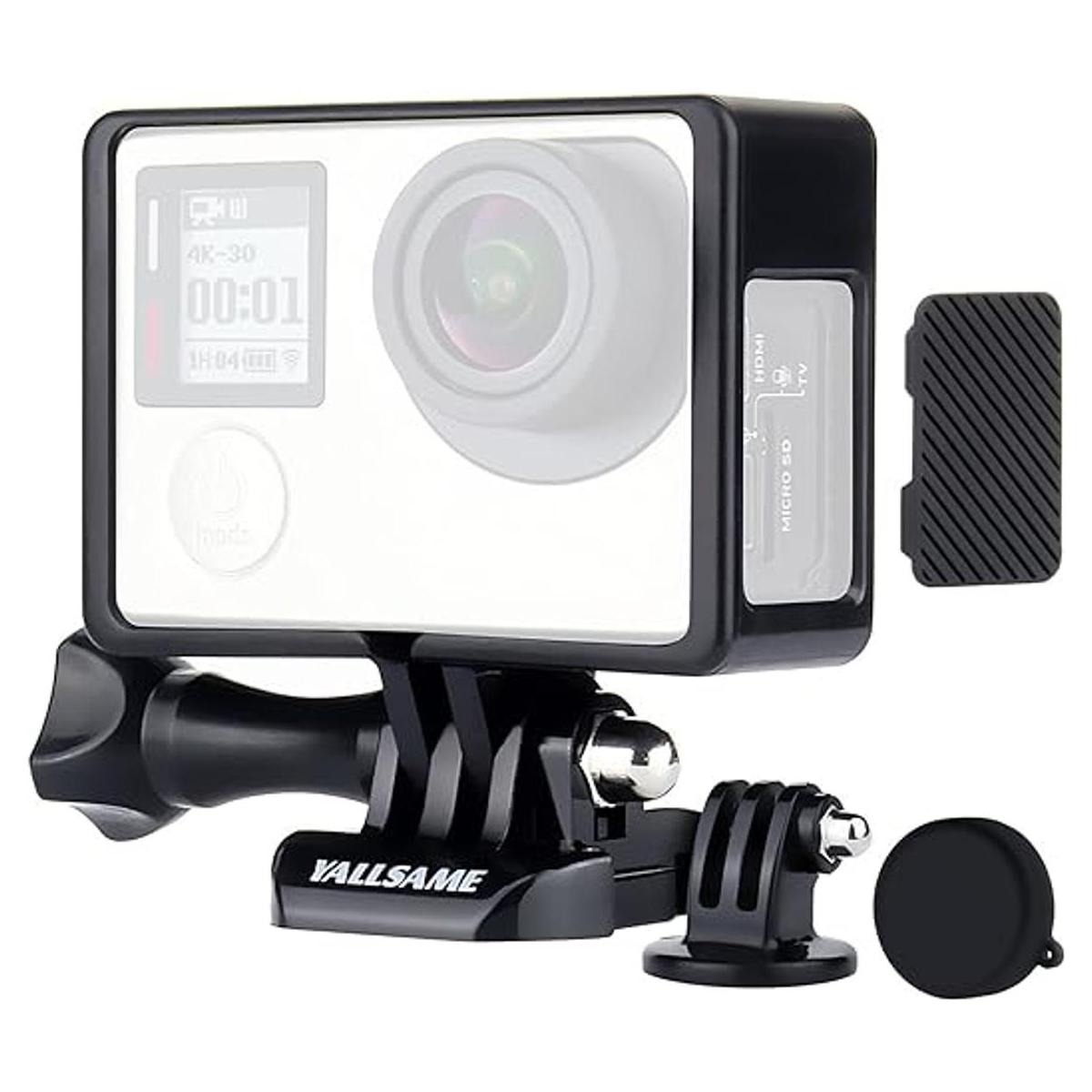 YALLSAME Funda de montaje de marco para GoPro Hero 4 3 3