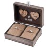YK Homish Caja de anillos de boda única y cajas de_1