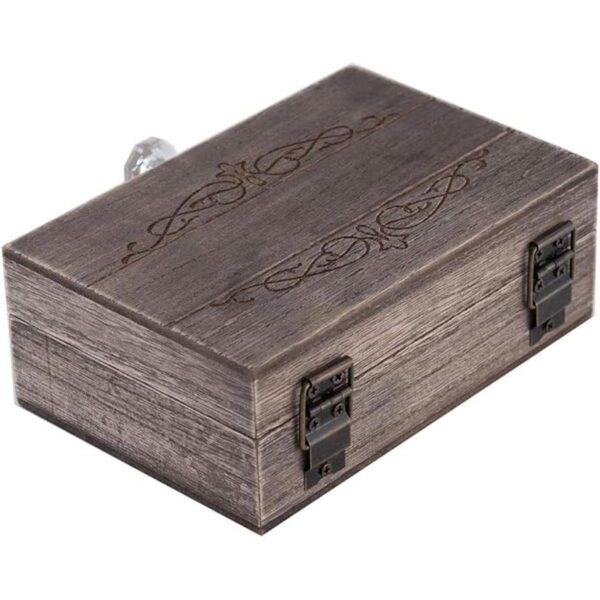YK Homish Caja de anillos de boda única y cajas de_4
