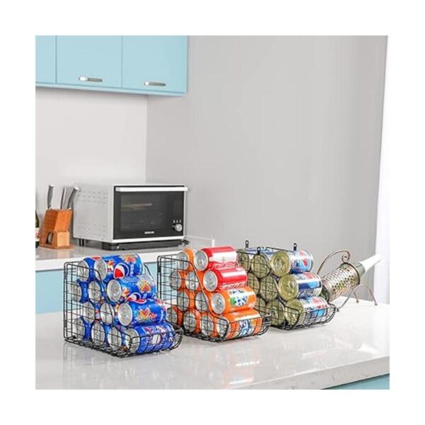 Xcosrack Dispensador de latas apilable de pie paquete de