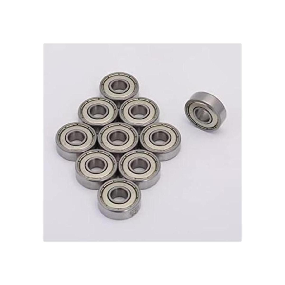 XiKe 10 rodamientos de doble sello de metal 608ZZ de 0.315