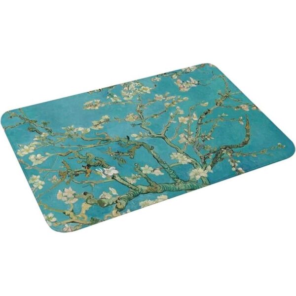 XTRNLY Van Gogh Alfombras de baño con flores de almendro