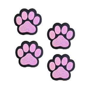 XOmise Juego de 4 piezas de parches bordados de pata de_1