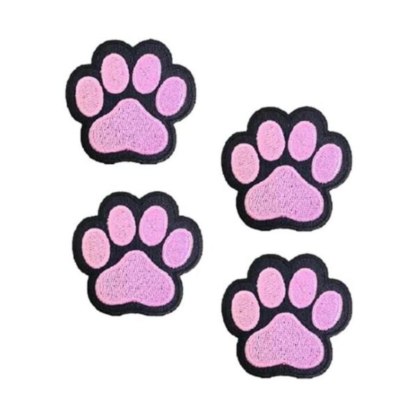 XOmise Juego de 4 piezas de parches bordados de pata de_1