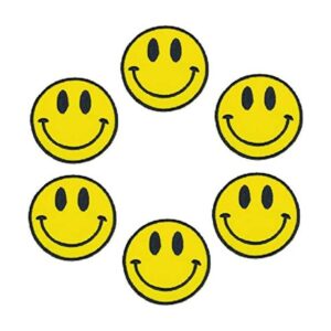 XOmise Lote de 6 piezas de cara sonriente con ojos grandes_1