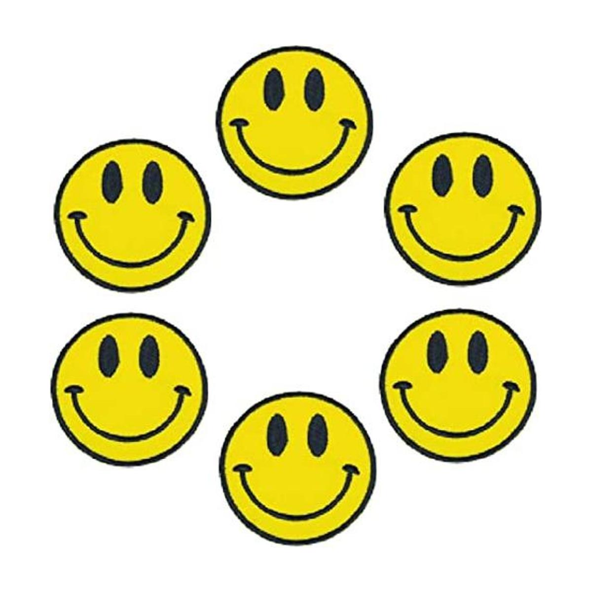 XOmise Lote de 6 piezas de cara sonriente con ojos grandes
