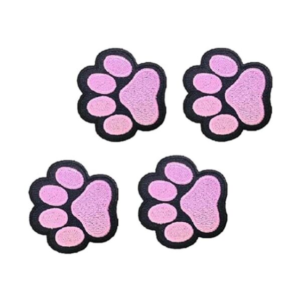 XOmise Juego de 4 piezas de parches bordados de pata de_3
