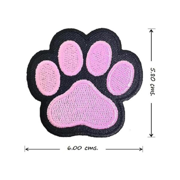 XOmise Juego de 4 piezas de parches bordados de pata de_5