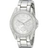 XOXO Reloj analógico para mujer con caja de tono plateado_1