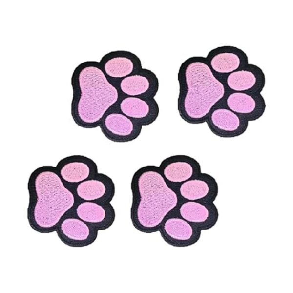 XOmise Juego de 4 piezas de parches bordados de pata de_2