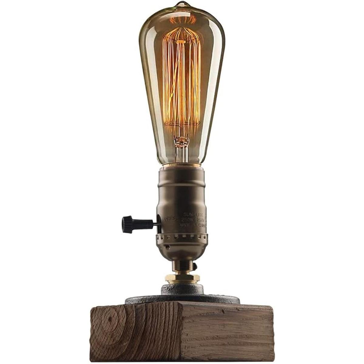 XIHOME Lámpara de escritorio industrial Steampunk vintage