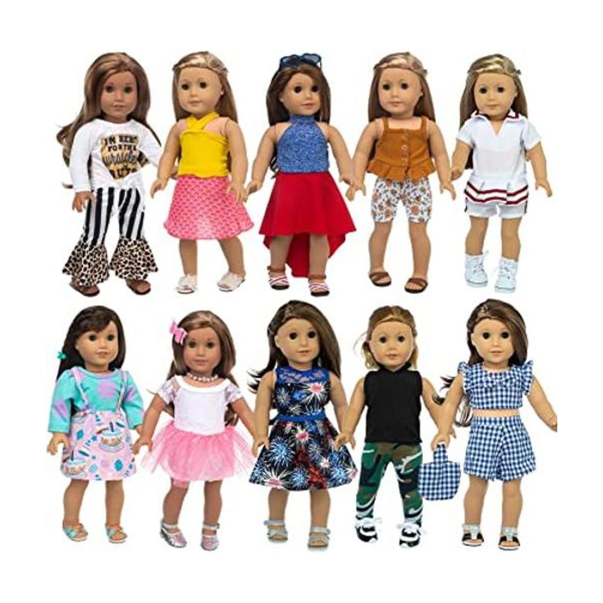 XFEYUE 22 piezas de ropa de muñeca de 18 pulgadas regalos