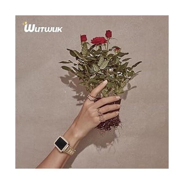 Wutwuk Compatible con Apple Watch Band de 1.496 in con_2