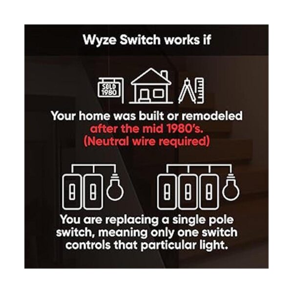 Wyze Switch interruptor de luz inteligente WiFi de 2.4_2
