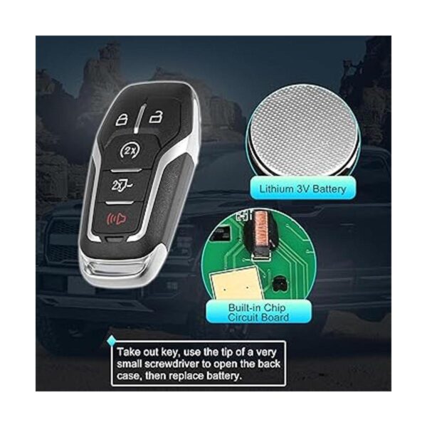 X AUTOHAUX 902MHz M3NA2C31243300 Llavero remoto de_4