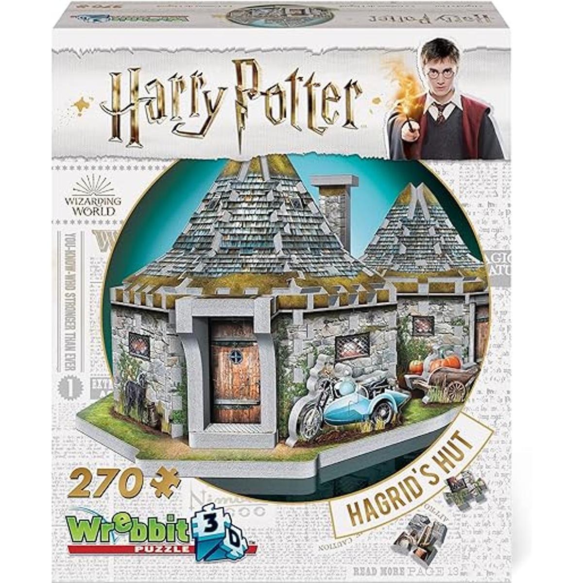 Wrebbit 3D Rompecabezas 3D de Hagrids Hut 270 piezas